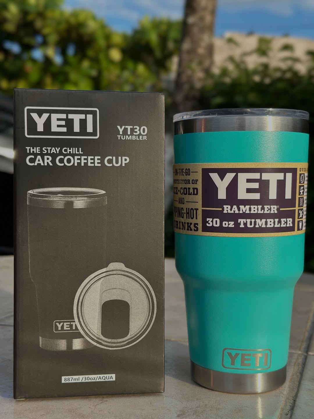 YETI-30oz TUMBLER (Aqua)
